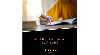 Cahier d'exercices écriture