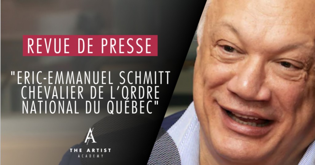 Eric-Emmanuel Schmitt, chevalier de l’Ordre national du Québec